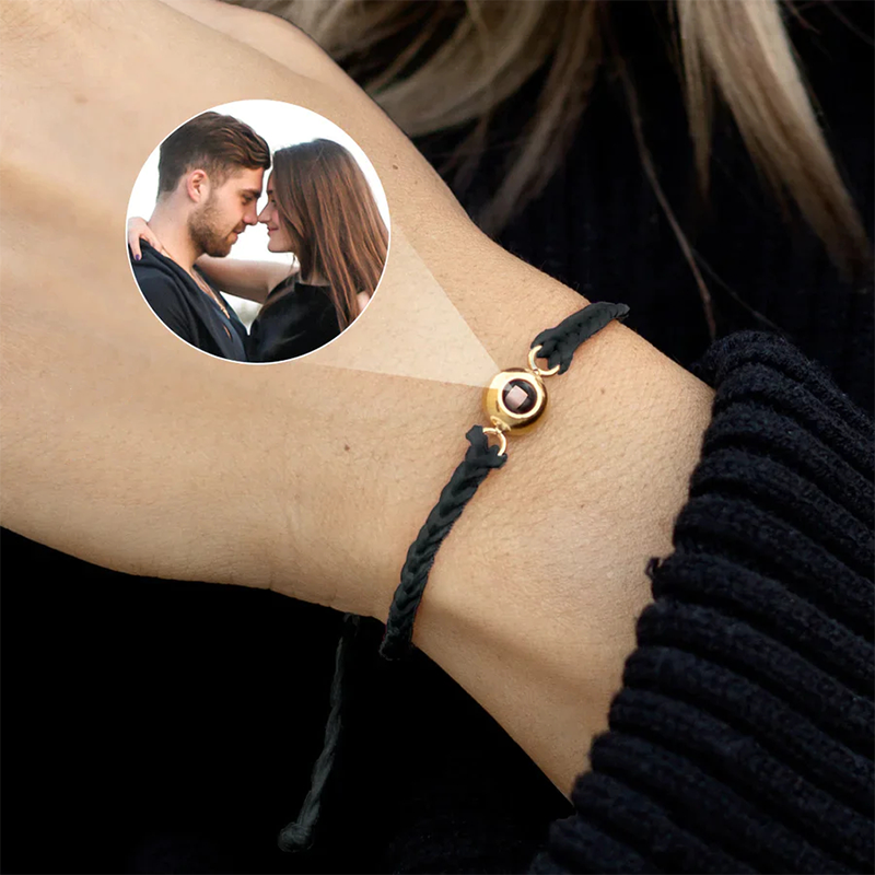 Bracelet Tressé - Projection Photo Personnalisé
