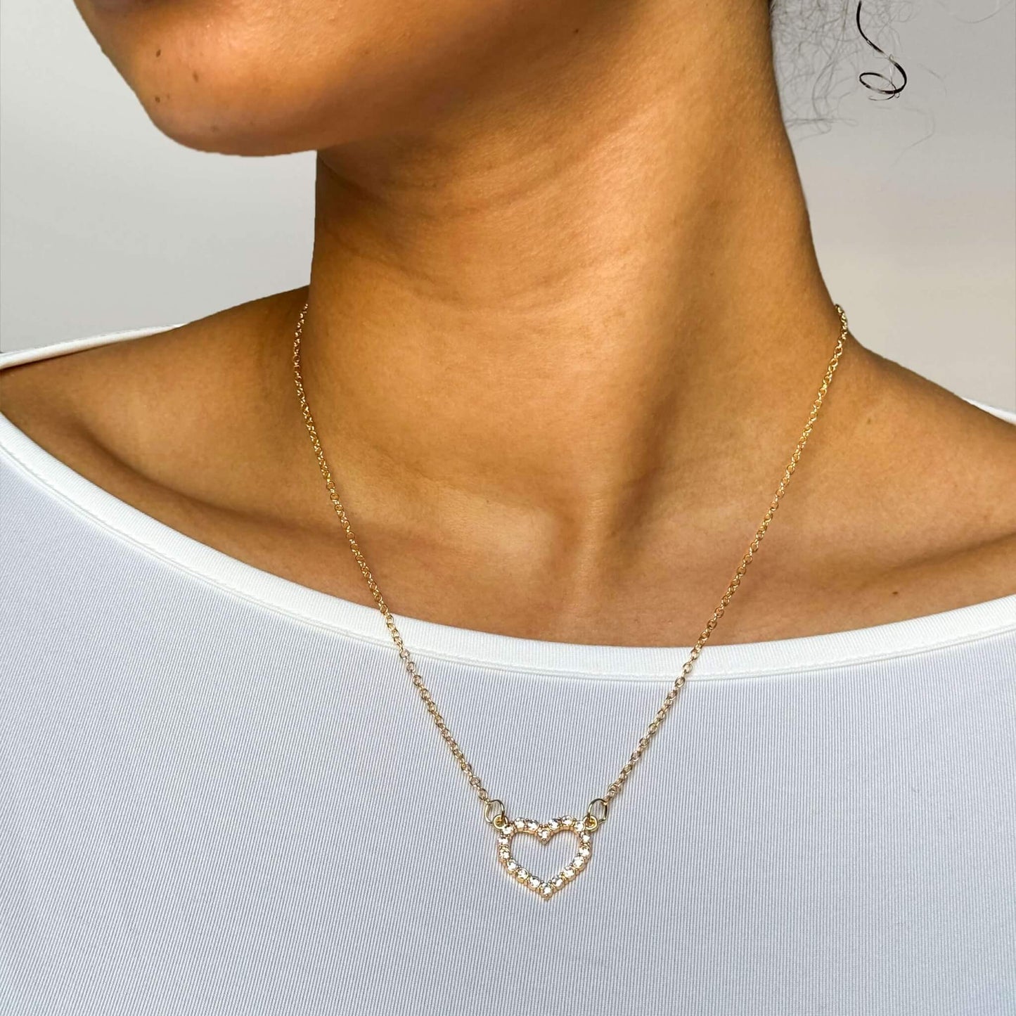 Collar Colgante en Forma de Corazón Encantador