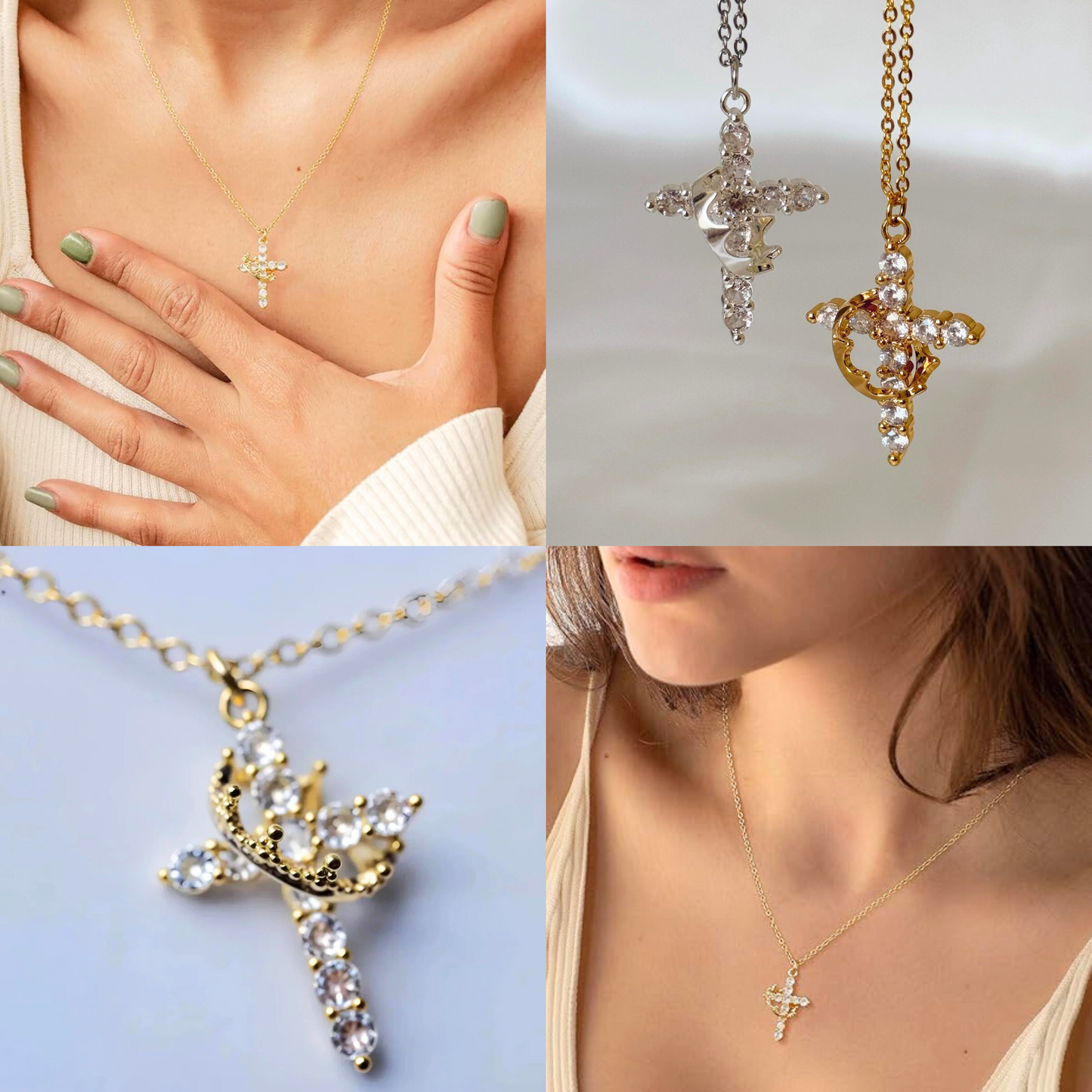 Collier - Croix Couronnée