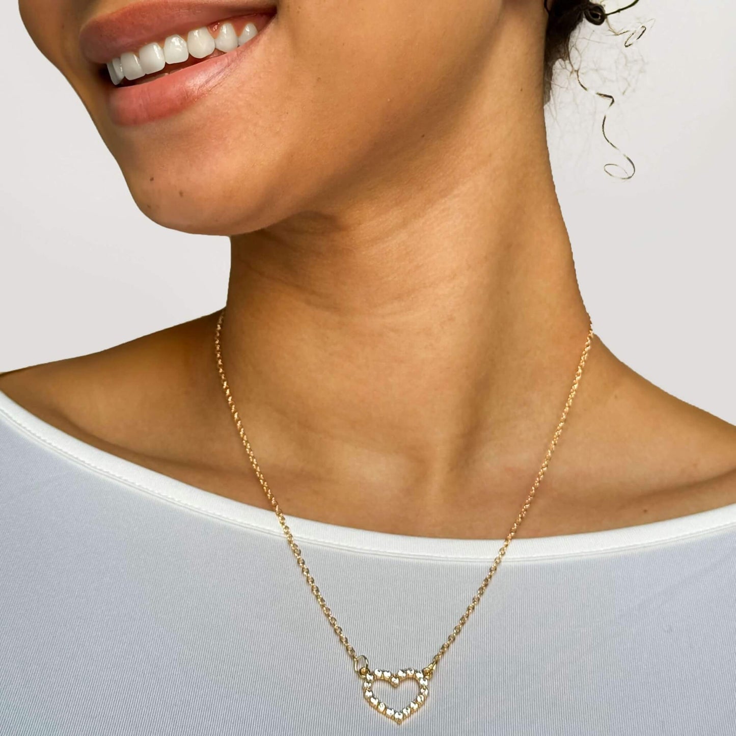 Collar Colgante en Forma de Corazón Encantador