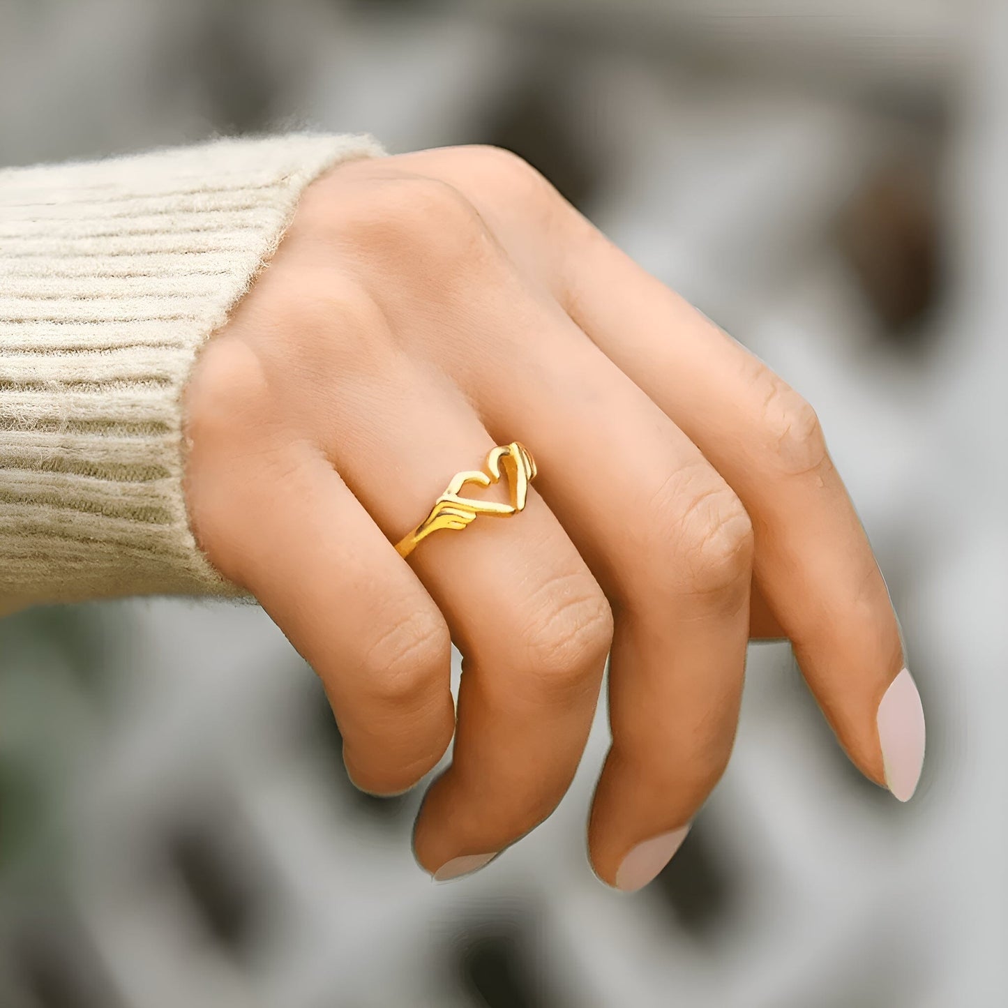 Bague "Mon Soutien Éternel" - Un symbole d'amour indéfectible