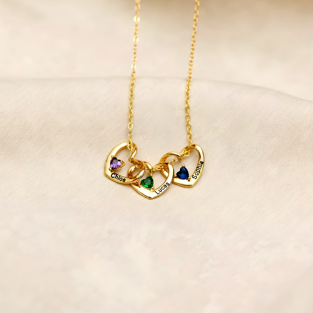 Collier Cœurs Entrelacés - A mi Mamá