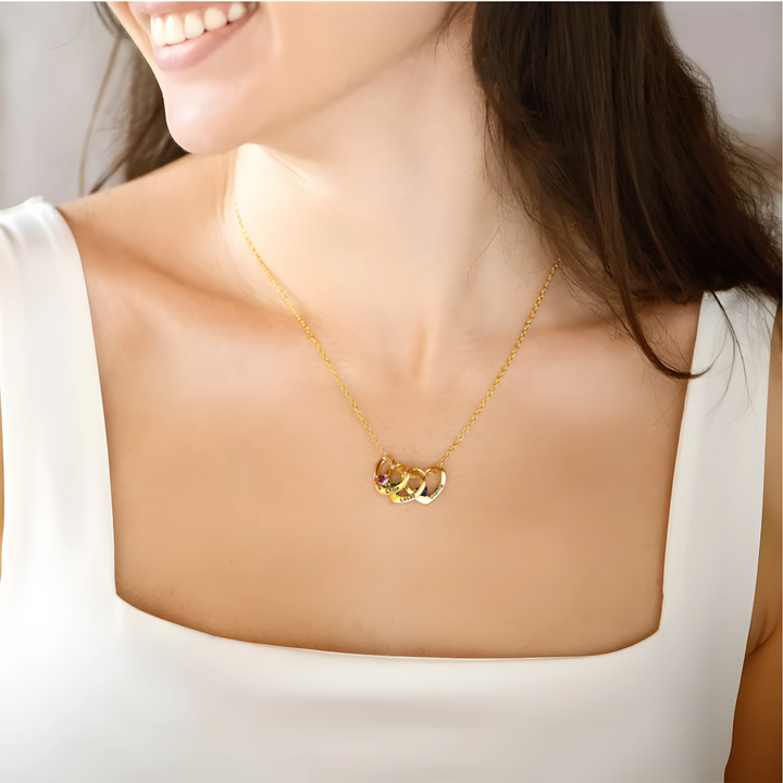 Collier Cœurs Entrelacés - A mi Mamá