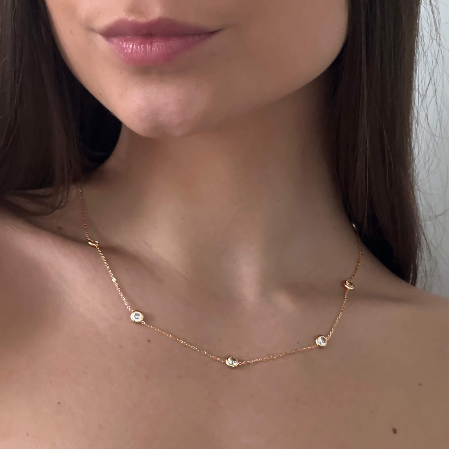 Collier Pendentif en Cristal Sept Éblouissant