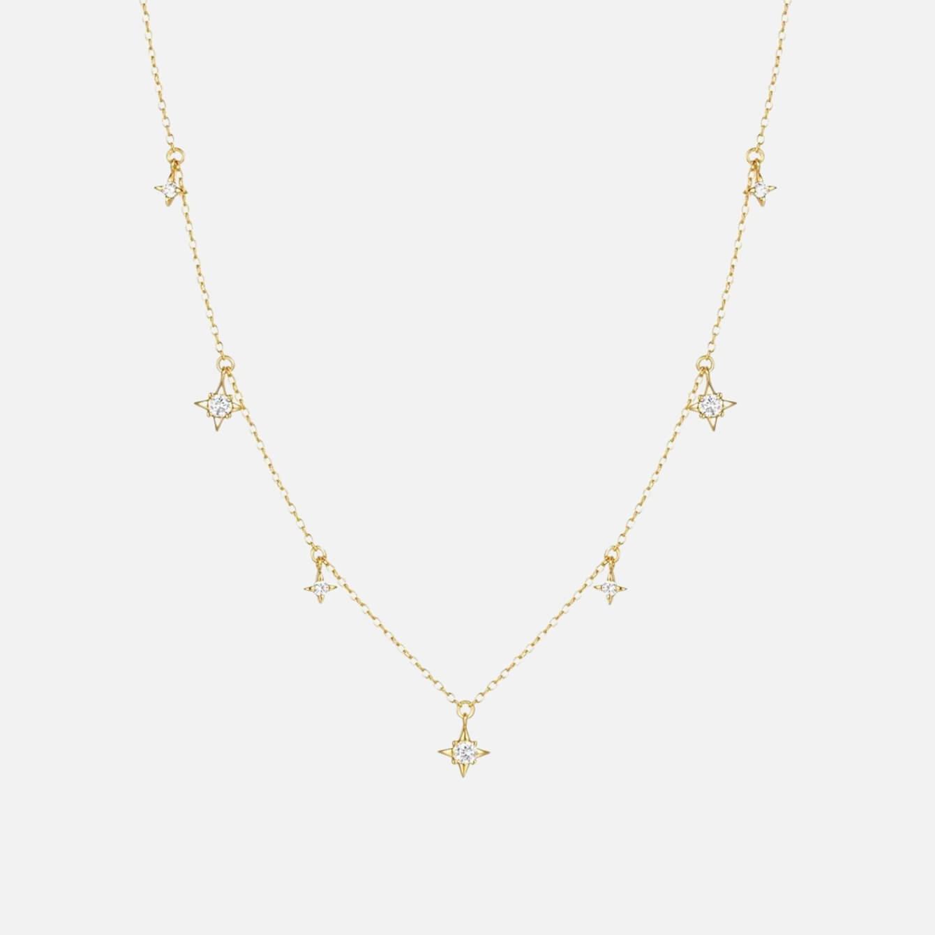 Collier pendentif étoile en cristal éblouissant