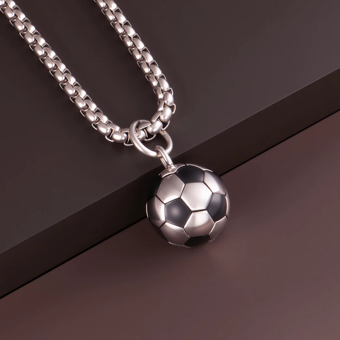 GoalBoy™ Collier balón de fútbol con dedicatoria "A mi hijo"