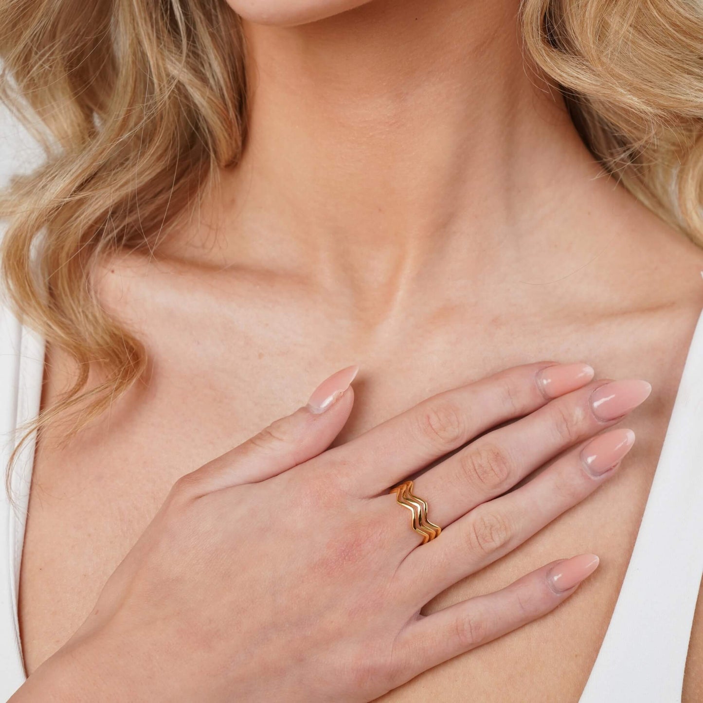 Bague Triptyque Éblouissante Haute et Basse