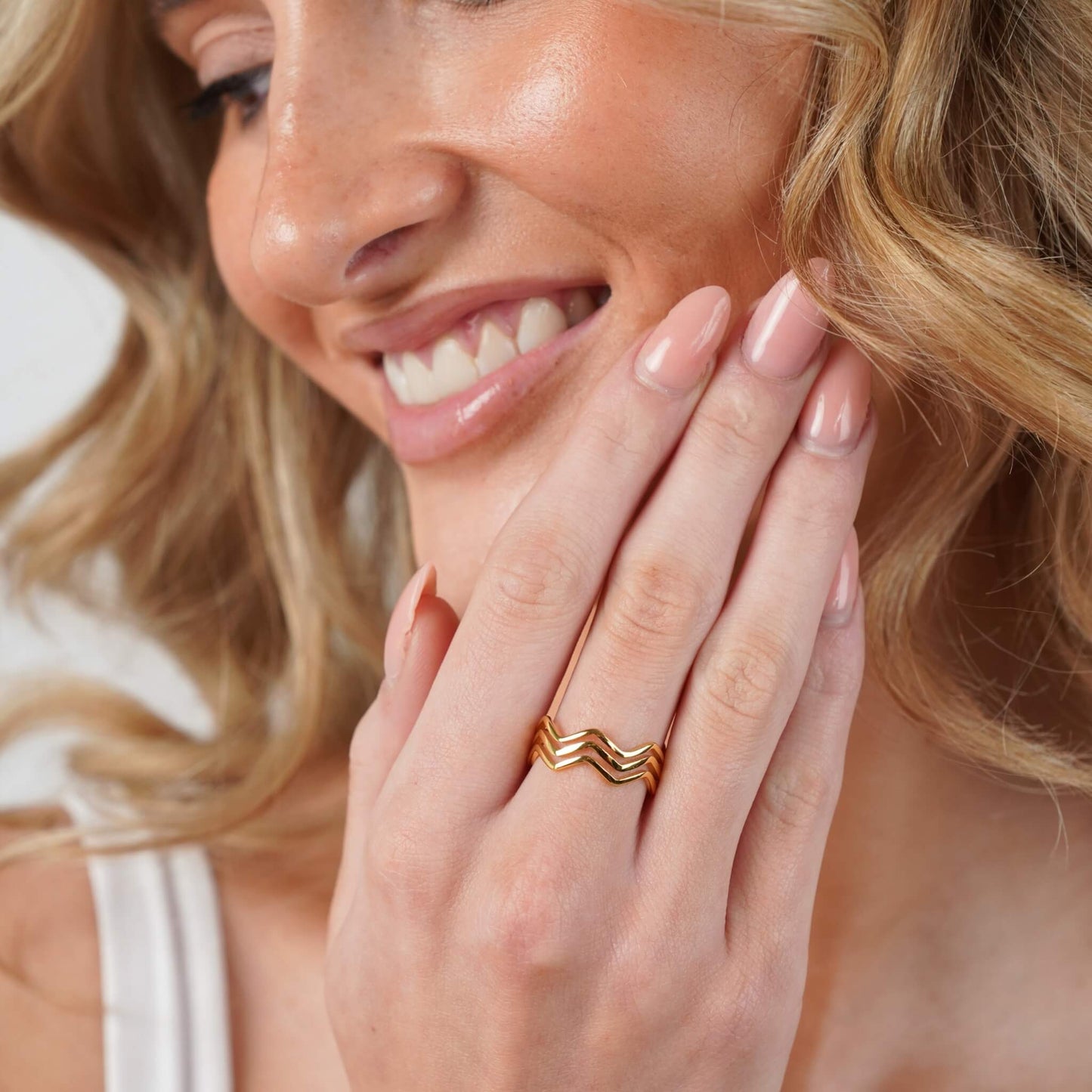 Bague Triptyque Éblouissante Haute et Basse