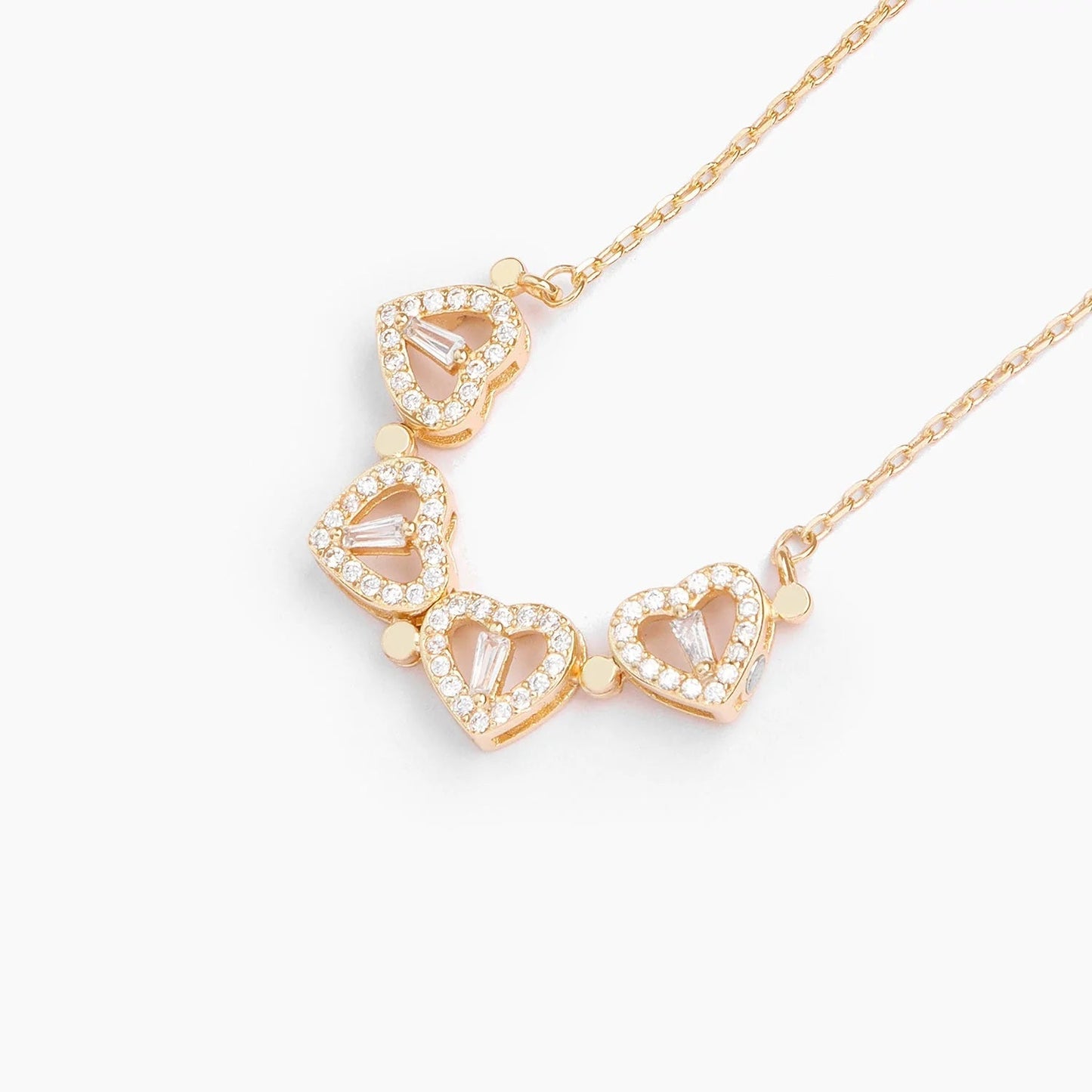 Coffret Pomme Rose Éternelle & Collier - "Cœur Porte-Bonheur"