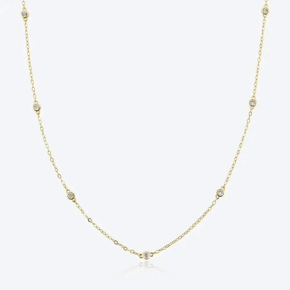 Collier Pendentif en Cristal Sept Éblouissant