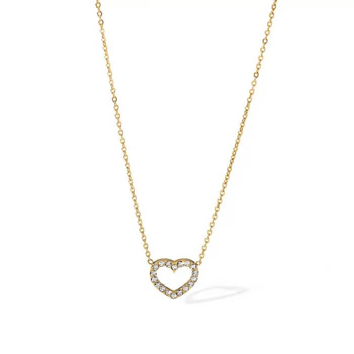 Collar Colgante en Forma de Corazón Encantador