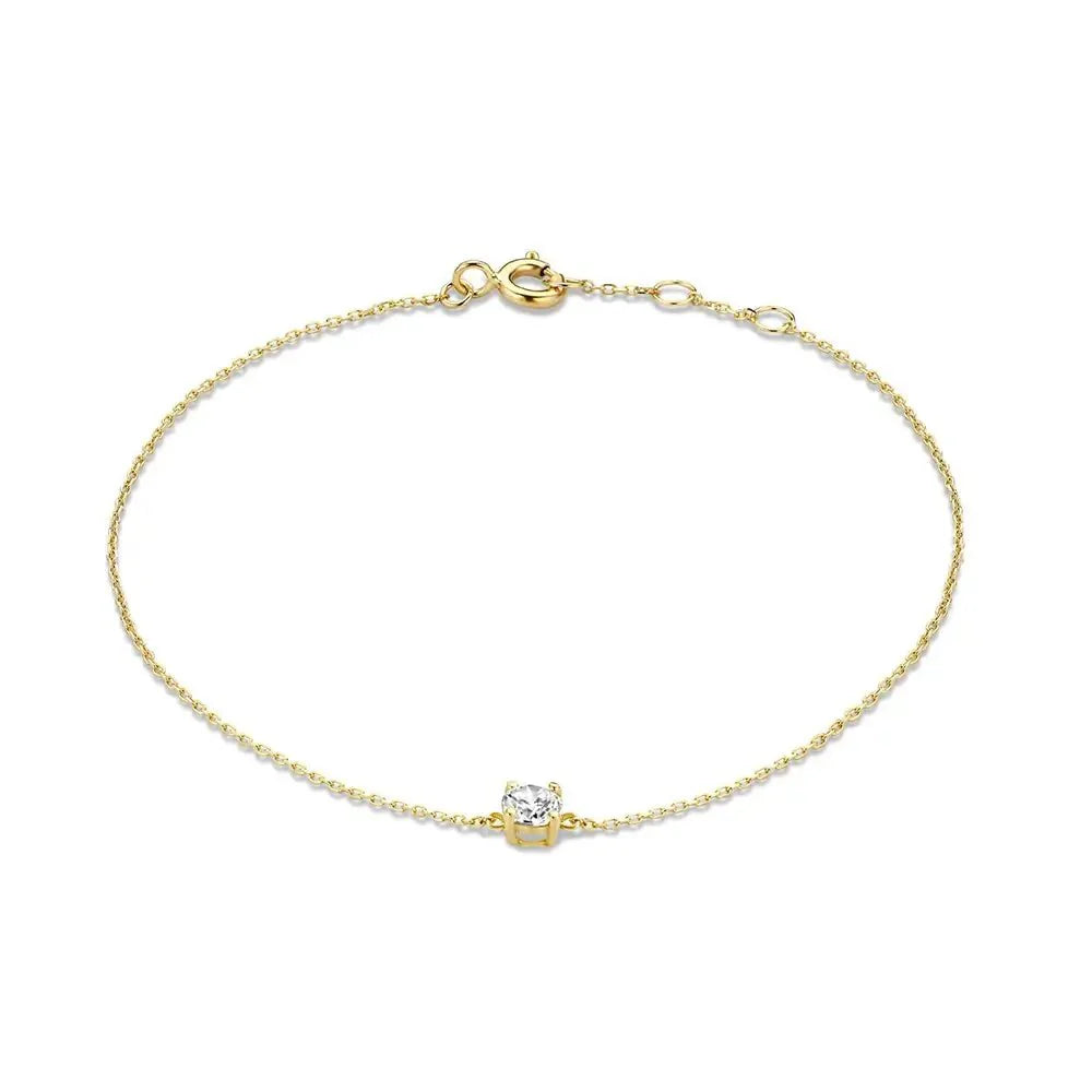 Pulsera elegante de cristal con encanto