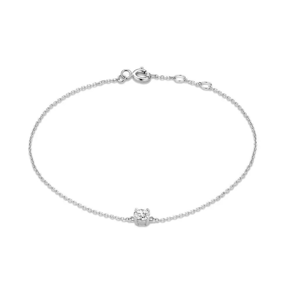 Pulsera elegante de cristal con encanto