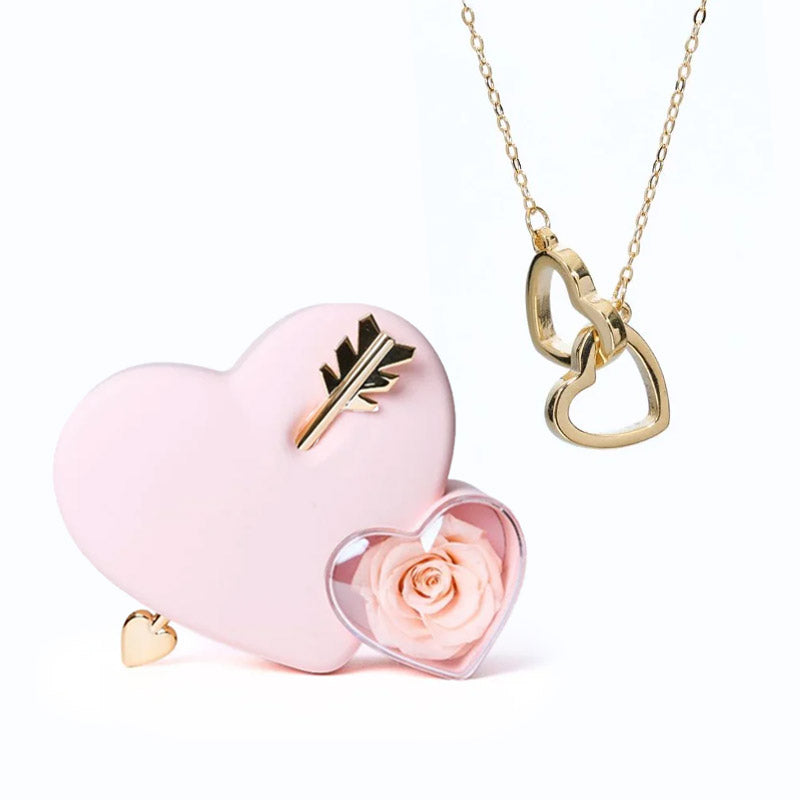 Cofre Amor Eterno & Collar Corazón Personalizado