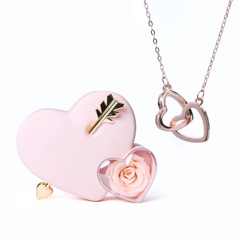Cofre Amor Eterno & Collar Corazón Personalizado