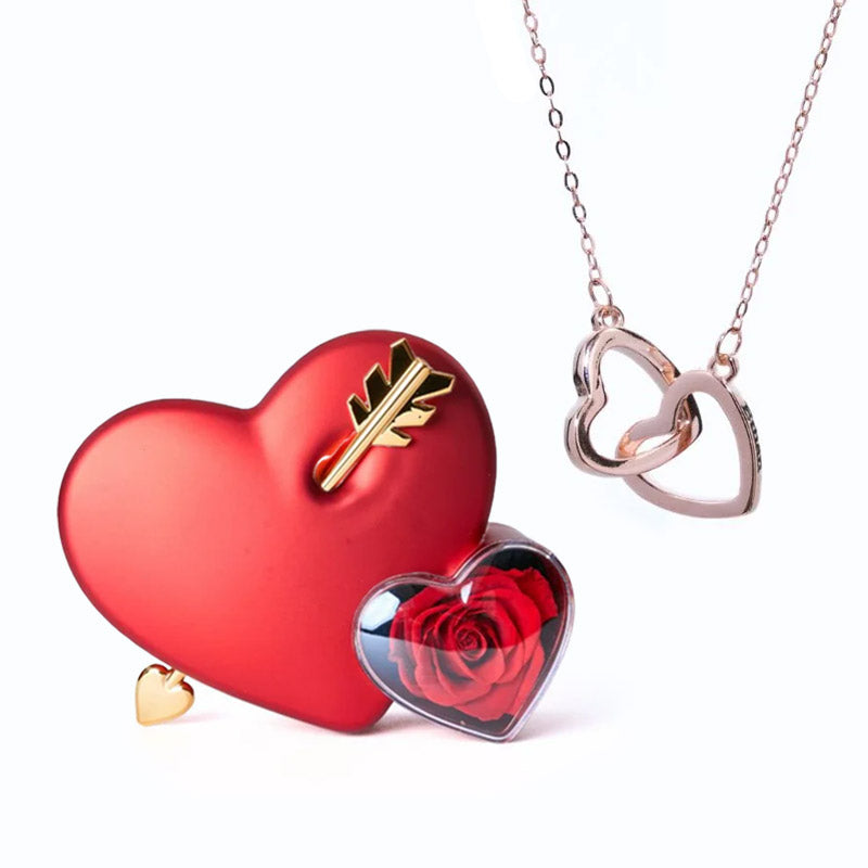 Cofre Amor Eterno & Collar Corazón Personalizado