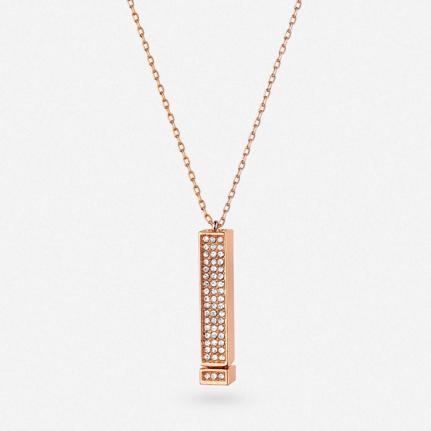 Collier en Or Rose "Je T'aime" - Un Bijou Éternel