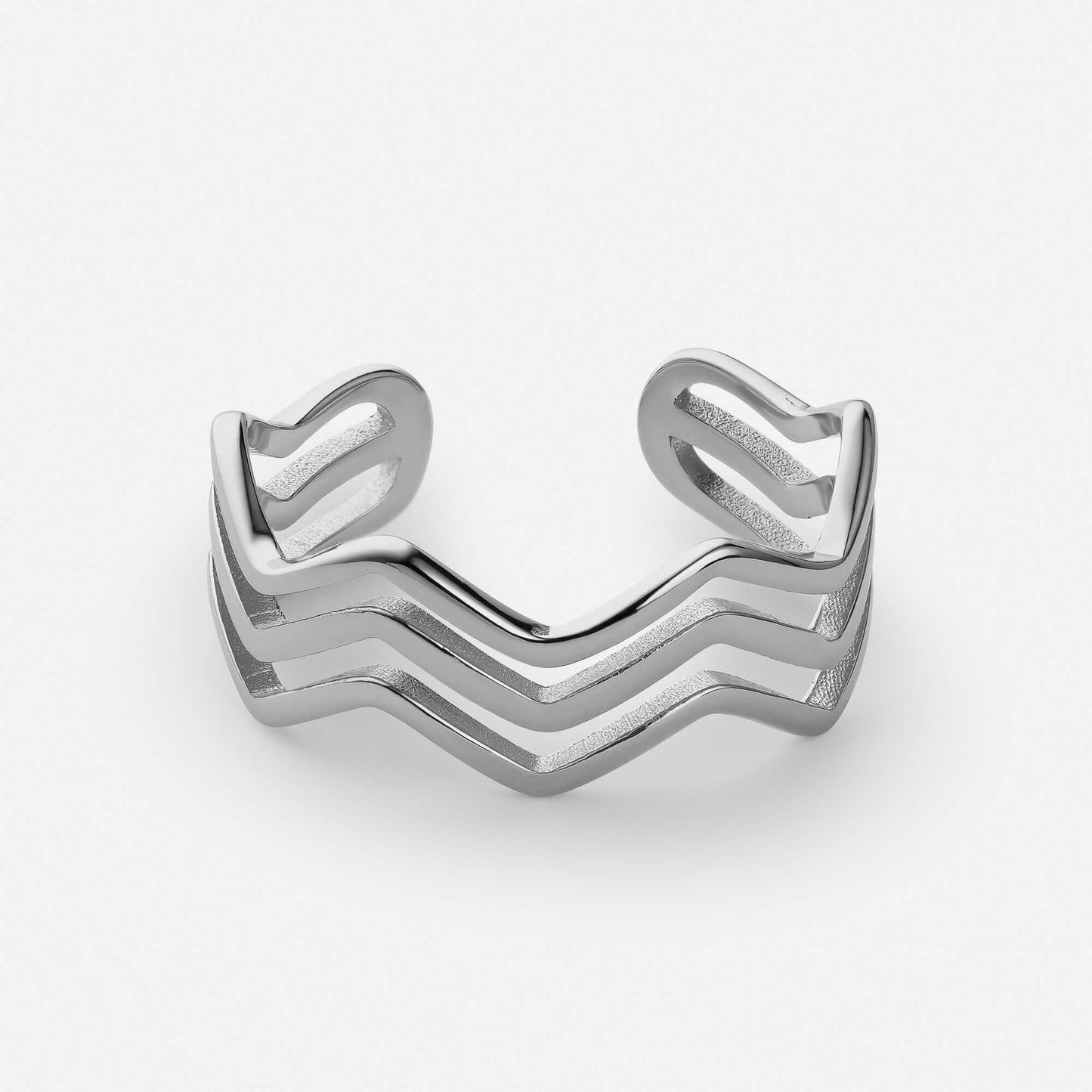 Bague Triptyque Éblouissante Haute et Basse