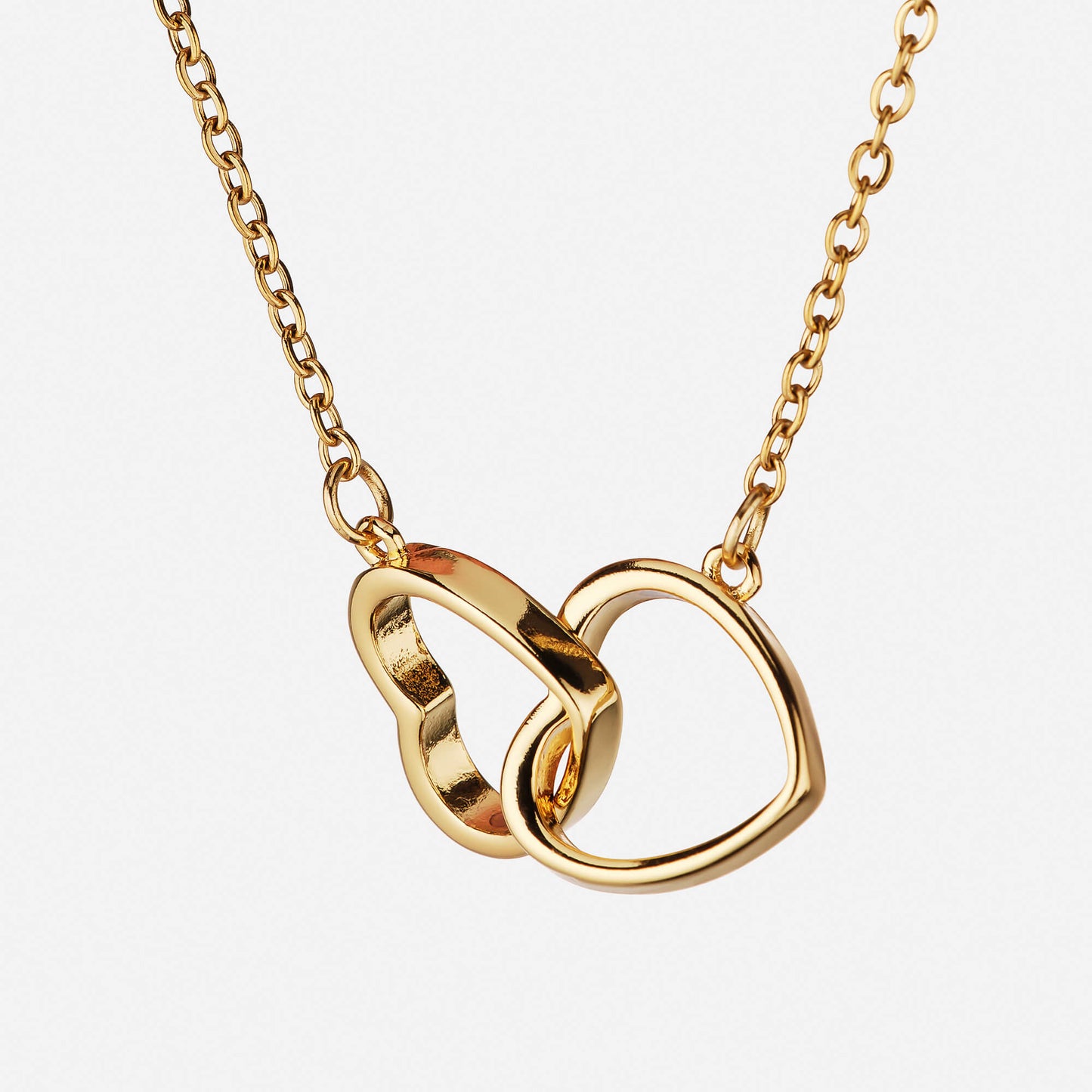 Collar de doble corazón