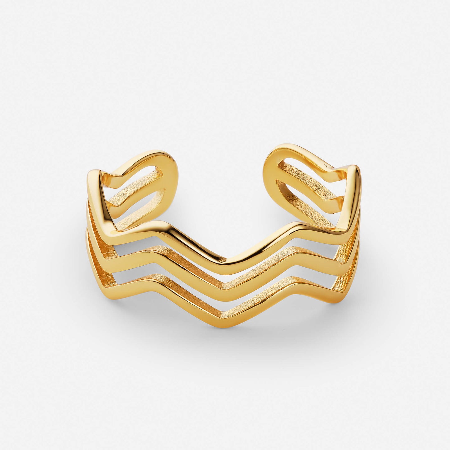 Bague Triptyque Éblouissante Haute et Basse